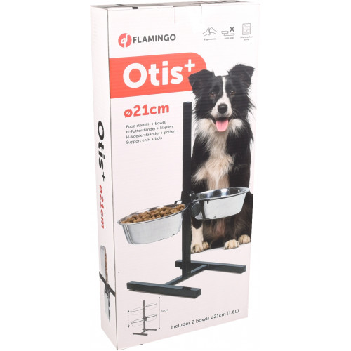 Стойка с 2 металлическими мисками 2 X 1500ml