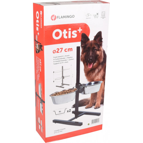 Стойка с 2 металлическими мисками 2 X 4000ml