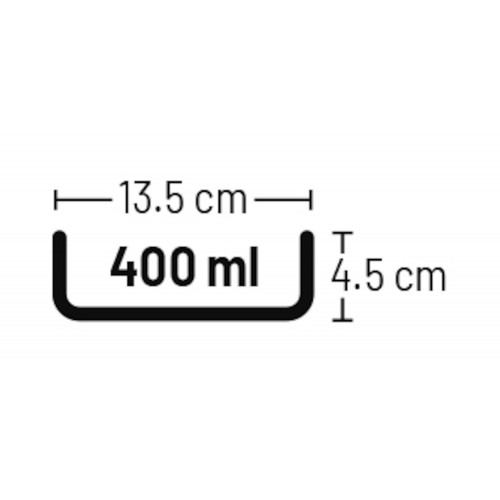 Керамическая миска 400 мл Серая