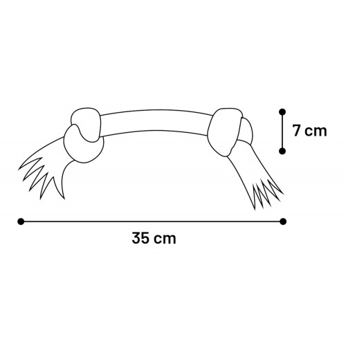 ИГРУШКА канатик С 2 УЗЛАМИ M