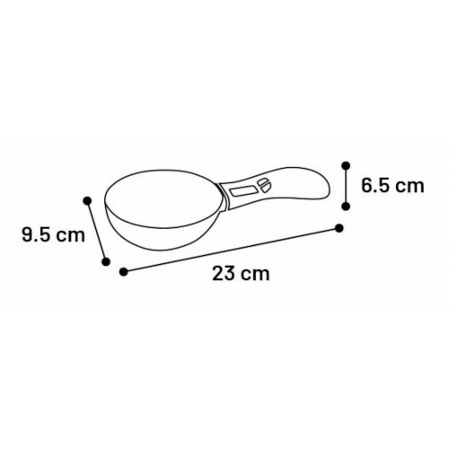 ЦИФРОВАЯ ложка весы - СЕРЫЙ