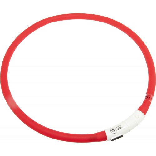 ОШЕЙНИК С 3 УРОВНЯМИ СВЕТА, красный цвет (20-70см)