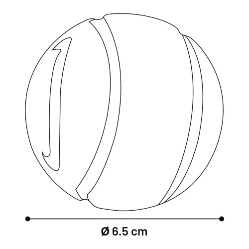 Прочный и прыгучий МЯЧ DINA СО ВКУСОМ МЯТЫ 6,5 см