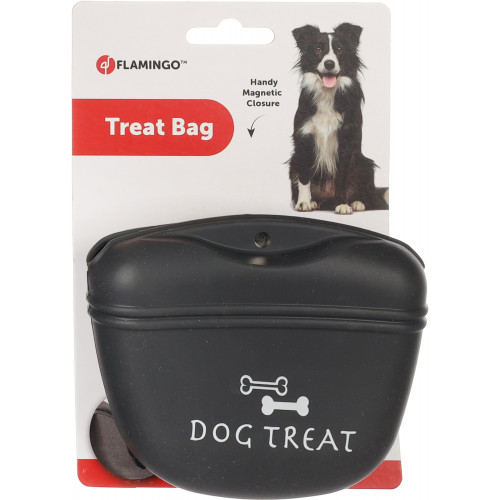 Силиконовая сумка для лакомств СЕРая