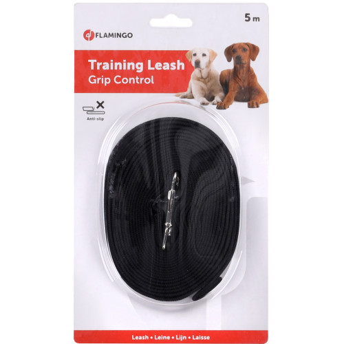 Тренировочный поводок MAGI ЧЁРНЫЙ 5м