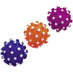 Виниловый мячик с пищалкой МНОГОЦВЕТНЫЙ 9cm