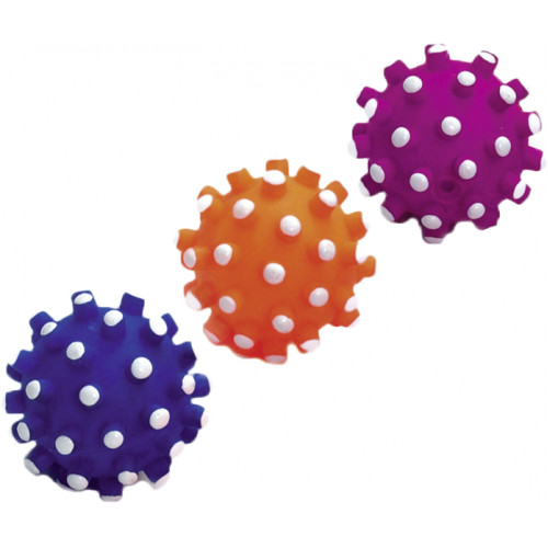 Виниловый мячик с пищалкой МНОГОЦВЕТНЫЙ 6cm