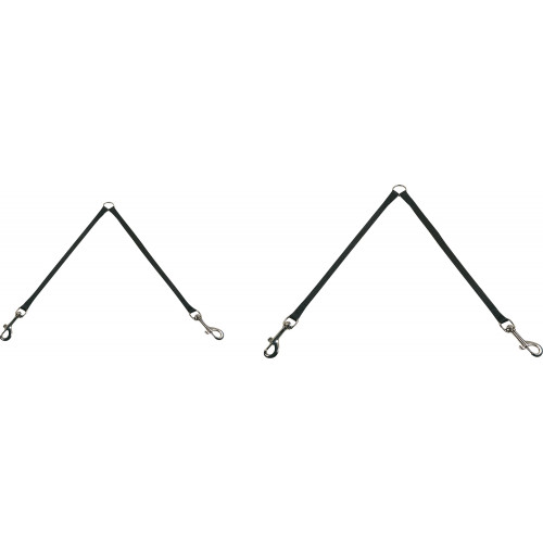 Сворка для 2х собак ZIGGI ЧЕРНая 35см