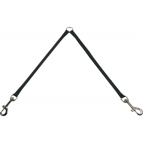 Сворка для 2х собак ZIGGI ЧЕРНая 35см