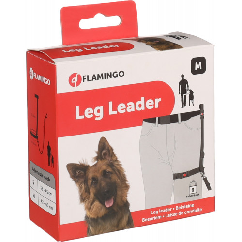 ПОВОДОК LEGLEADER, черный, M (42-60 см)