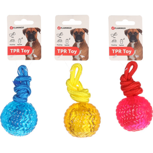 Мяч из TPR на веревке (6,5 см)