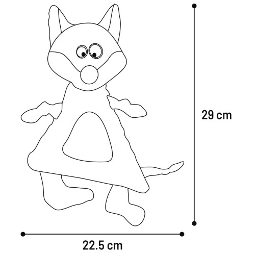 ИГРУШКА ЛИС КОРИЧНЕВЫЙ