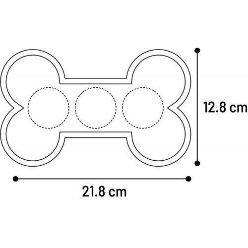 Лизательный коврик Косточка М