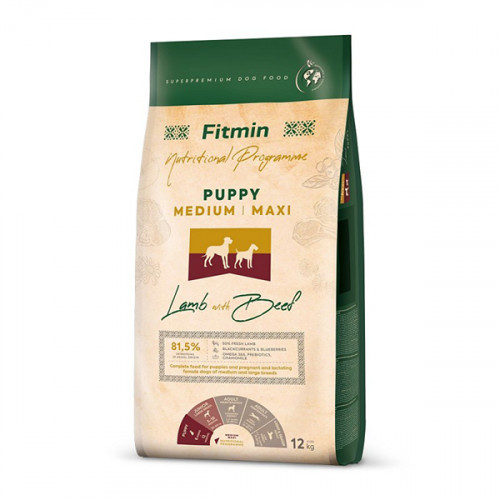 Fitmin Medium Maxi Puppy Lamb With Beef