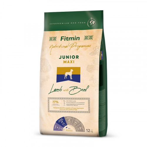  Fitmin Maxi Junior Lamb With Beef
