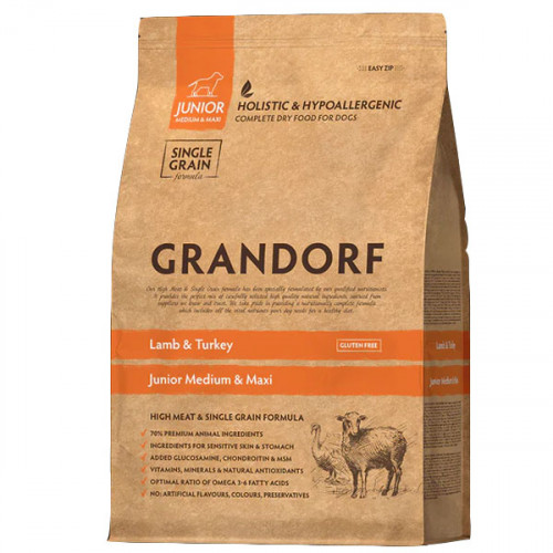 GRANDORF Lamb&Turkey Junior Medium&Maxi