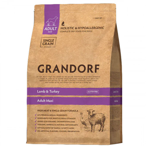 GRANDORF Lamb&Turkey Adult Maxi 