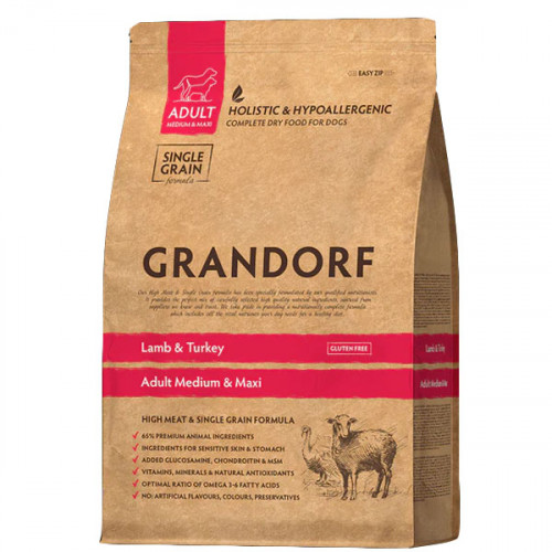 GRANDORF Lamb&Turkey Adult Medium&Maxi