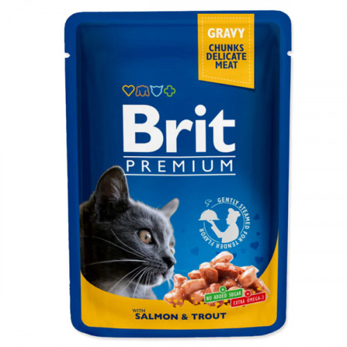 Brit Premium Cat with Salmon, Trout