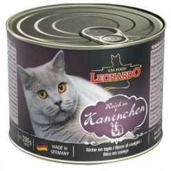 Leonardo canned food for cats with rabbit
