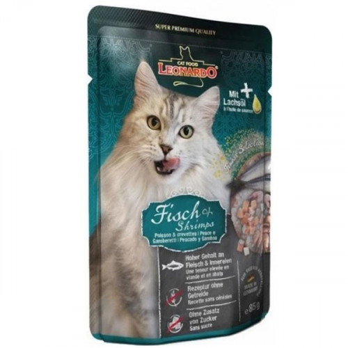 Leonardo with fish and shrimp