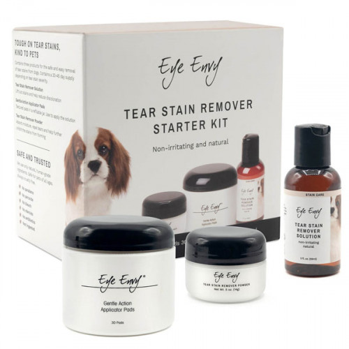 EyeEnvy Стартовый набор для удаления пятен от слез собак (3 шт)
