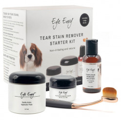 EyeEnvy Стартовый набор для удаления пятен от слез собаки с кисточкой (4 шт) 