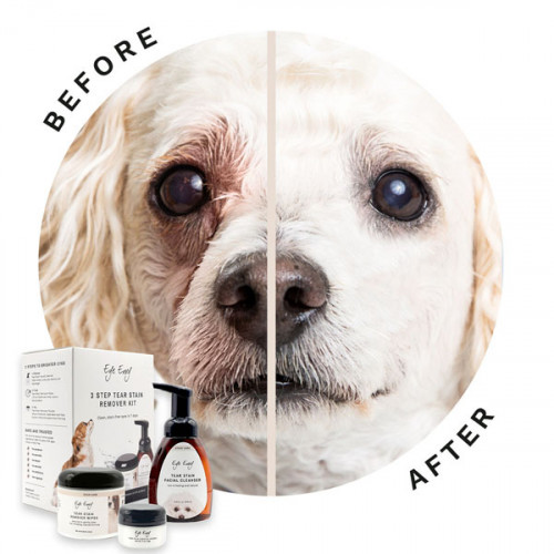 EyeEnvy 3-ступенчатый набор для удаления пятен от слез и потеков на мордочке (3 шт)