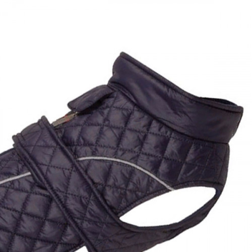 Cтеганый пуховик Husky, черный, 30см