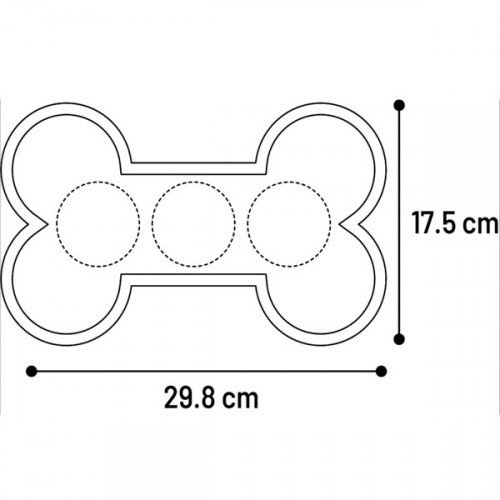 Лизательный коврик Косточка L