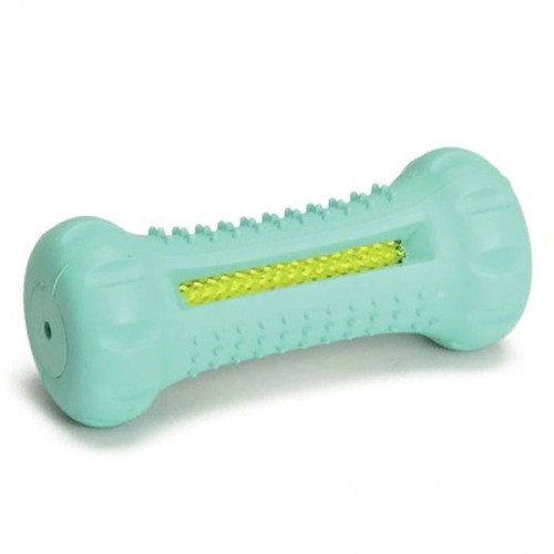 Игрушка - резиновый гантель, бирюзовый, 13 см