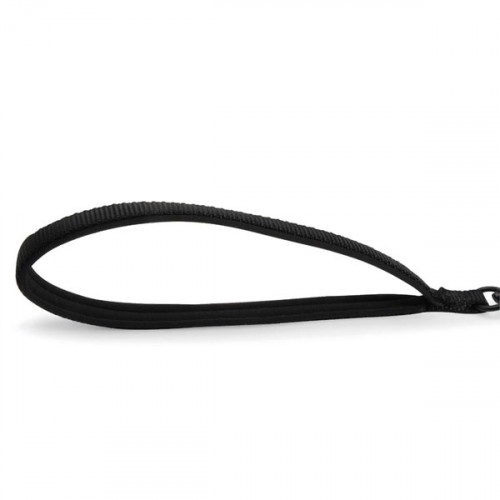 Поводок с мягкой ручкой, черный, 1,1-1,8 м