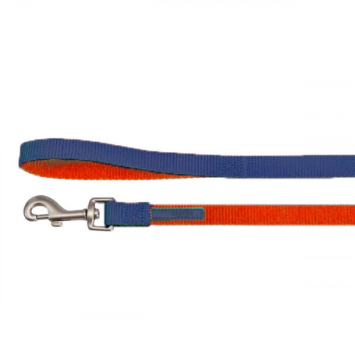 Camon Поводок "DoublePremium", оранжево-синий, 1200x10мм