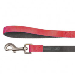 Поводок "DoublePremium", серо-красный, 1200x15мм