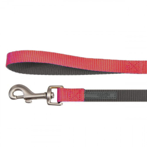 Поводок "DoublePremium", серо-красный, 1200x15мм