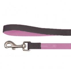 Поводок "DoublePremium", розово-серый, 1200x15мм