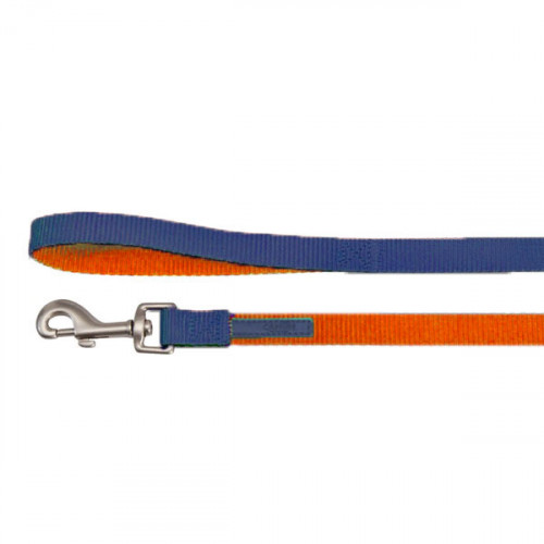 Поводок "DoublePremium", оранжево-синий, 1200x15мм