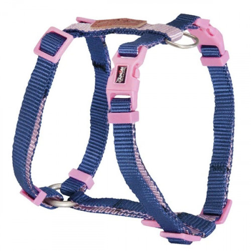 Camon Шлейка "H" формы "DoublePremium", синий/розовый, 10x250~400 мм