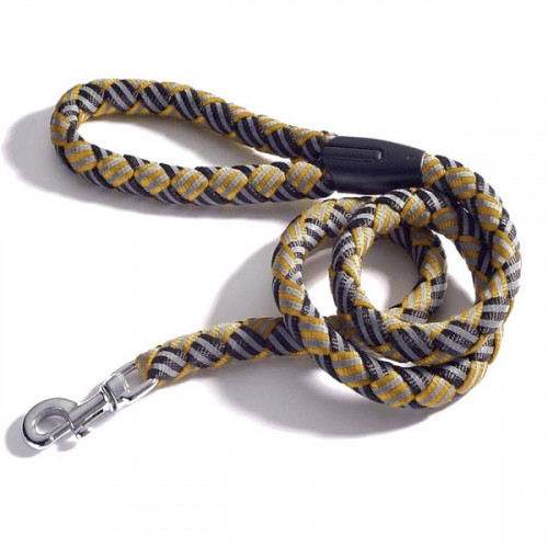 Camon Светоотражающий поводок, желто-черный (1,1 м)