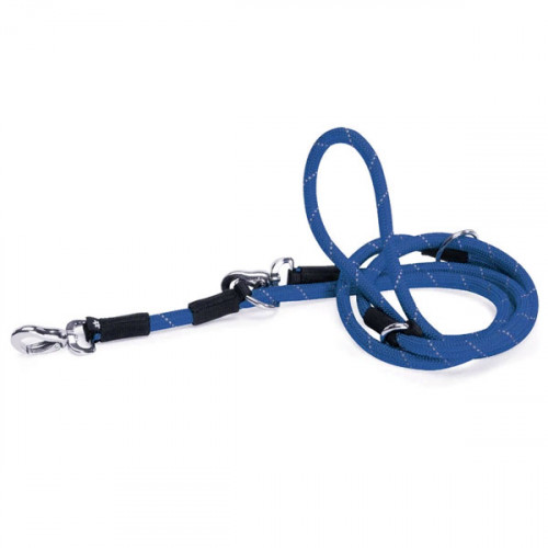 Camon Тренировочный светоотражающий поводок, синий, 2м x 12мм