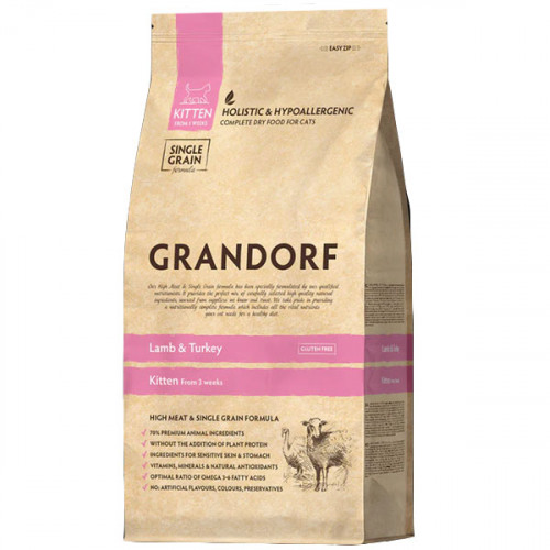 Grandorf Cat Lamb&Turkey Kitten