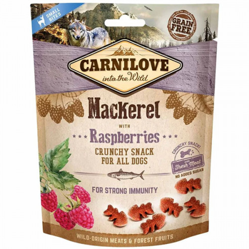 Carnilove Crunchy Snack Mackerel with Raspberries