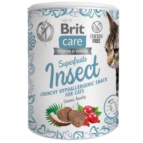 Brit Care Cat Snack Superfruits Insect  (100 г)