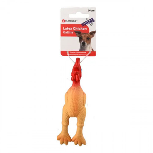 Игрушка латексная - Gallina Chicken, желтая (14см) 