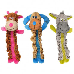 Игрушка мягкая разноцветная Wesse, корова/собака/осёл (34см)