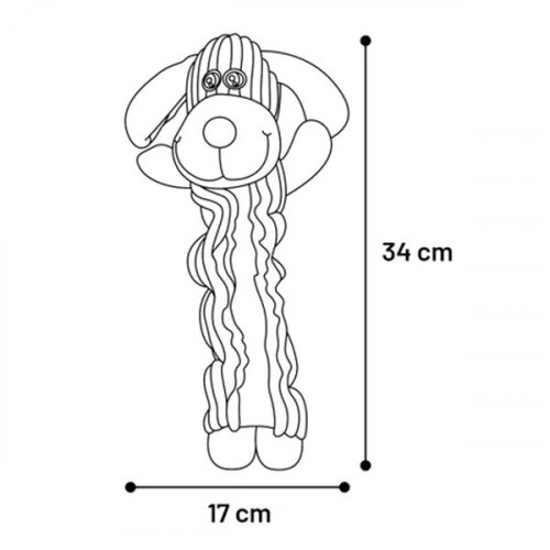 Игрушка мягкая разноцветная Wesse, корова/собака/осёл (34см)