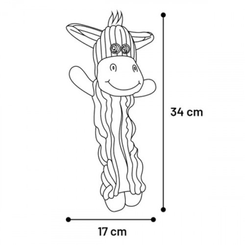 Игрушка мягкая разноцветная Wesse, корова/собака/осёл (34см)