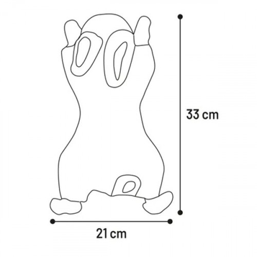 Игрушка плюшевая - кролик FORRE, светло-коричневый L