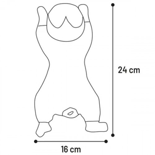 Игрушка плюшевая - кролик FORRE, светло-коричневый S