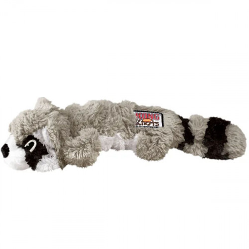 Игрушка мягкая - KONG Toy Knots  енот с узелками, серый M, L